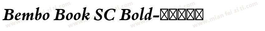 Bembo Book SC Bold字体转换